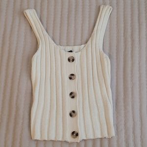 Cream knit top. Never worn